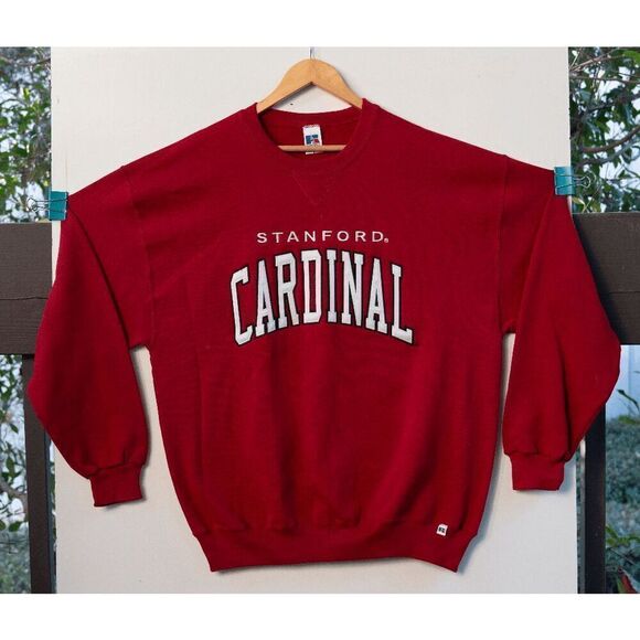 Vintage Russell Stanford Cardinals Crewneck Sweatshirt Embroidered Men's Size XL - Picture 1 of 5